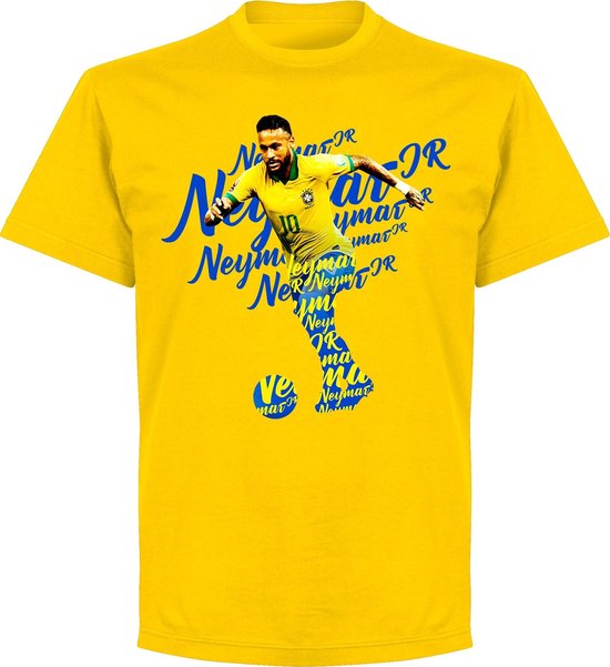 Neymar Brazilië Script T-Shirt - Geel