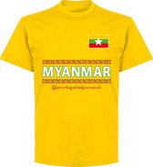 Myanmar Team T-Shirt - Geel - Kinderen - 128