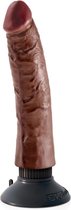 Vibrating Cock - 7 Inch - Brown