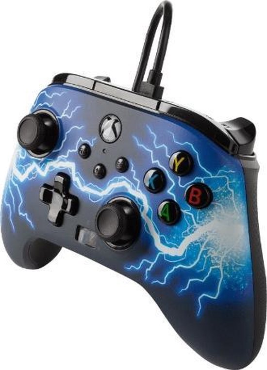 PowerA Geavanceerde Bedrade Controller - Xbox Series X + S & Xbox One - Arc Lightning - POWERA