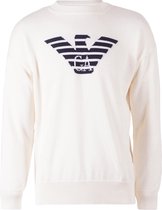 Emporio Armani Heren Pullover Wit met Logo maat XS