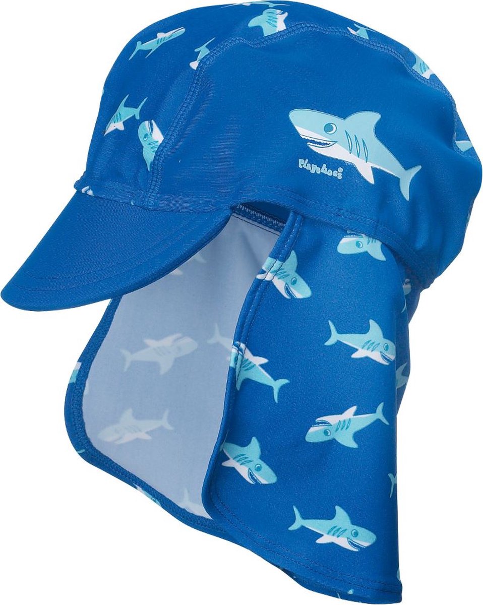 Playshoes UV zonnepetje Kinderen Shark - Blauw - Maat 51cm