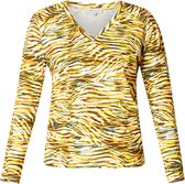 IVY BEAU Theresa Top - Yellow/Multi-Colour - maat 36