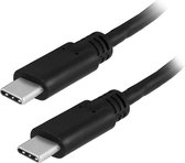 Ewent EW9648 USB-kabel 1 m 3.2 Gen 2 (3.1 Gen 2) USB C Zwart