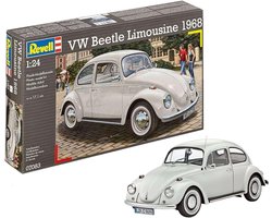 Revell Modelbouwpakket Auto - 07083 Volkswagen VW Beetle Limousine 1968 Plastic - 1:24 -