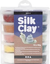 Silk Clay®, pastelkleuren, 10x40 gr/ 1 doos
