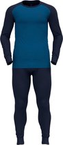 ODLO Set ACTIVE WARM ECO Special Set Mannen Thermoset - Diving Navy, Mykonos Blue - Maat M