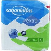 Sabanindas Extra Protect 60x60cm 20 Unidades