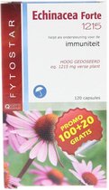 Fytostar Echinacea Forte 1215 mg – Weerstand – Voedingssupplement met Echinacea – 120 plantaardige capsules