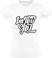 Im not shy Dames t-shirt | relatie | seks | cadeau | Wit