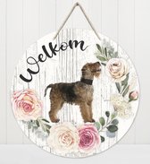 Welkom - Fox Terrier | Muurdecoratie - Bordje Hond