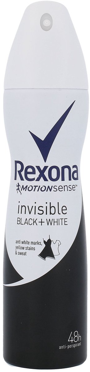 Rexona - Motionsense Invisible Black+White Antiperspirant Antiperspirant in Spray - 150ml