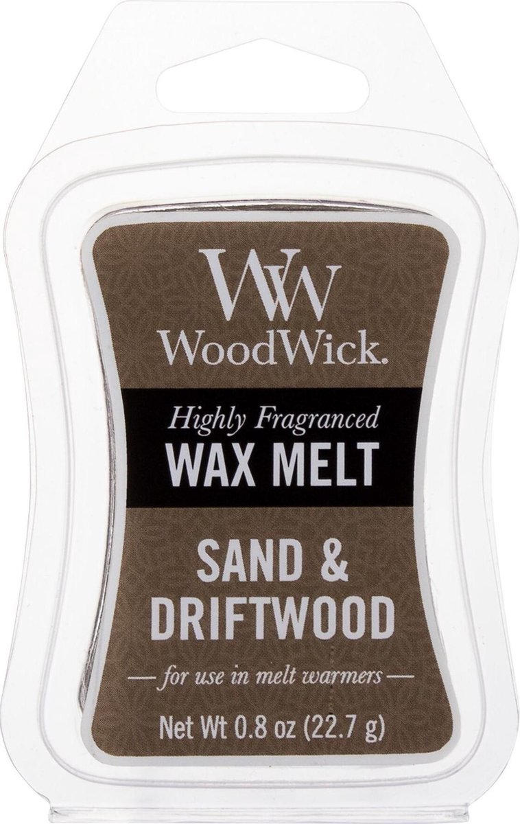 Woodwick Wax Melt Sand & Driftwood 3 stuks