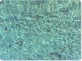 Muismat Middellandse zee - Close-up van Middellandse Zeewater muismat rubber - 40x30 cm - Muismat met foto