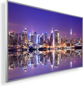 Infrarood Verwarmingspaneel 130W met fotomotief een Smart Thermostaat (5 jaar Garantie) - New York Skyline 154