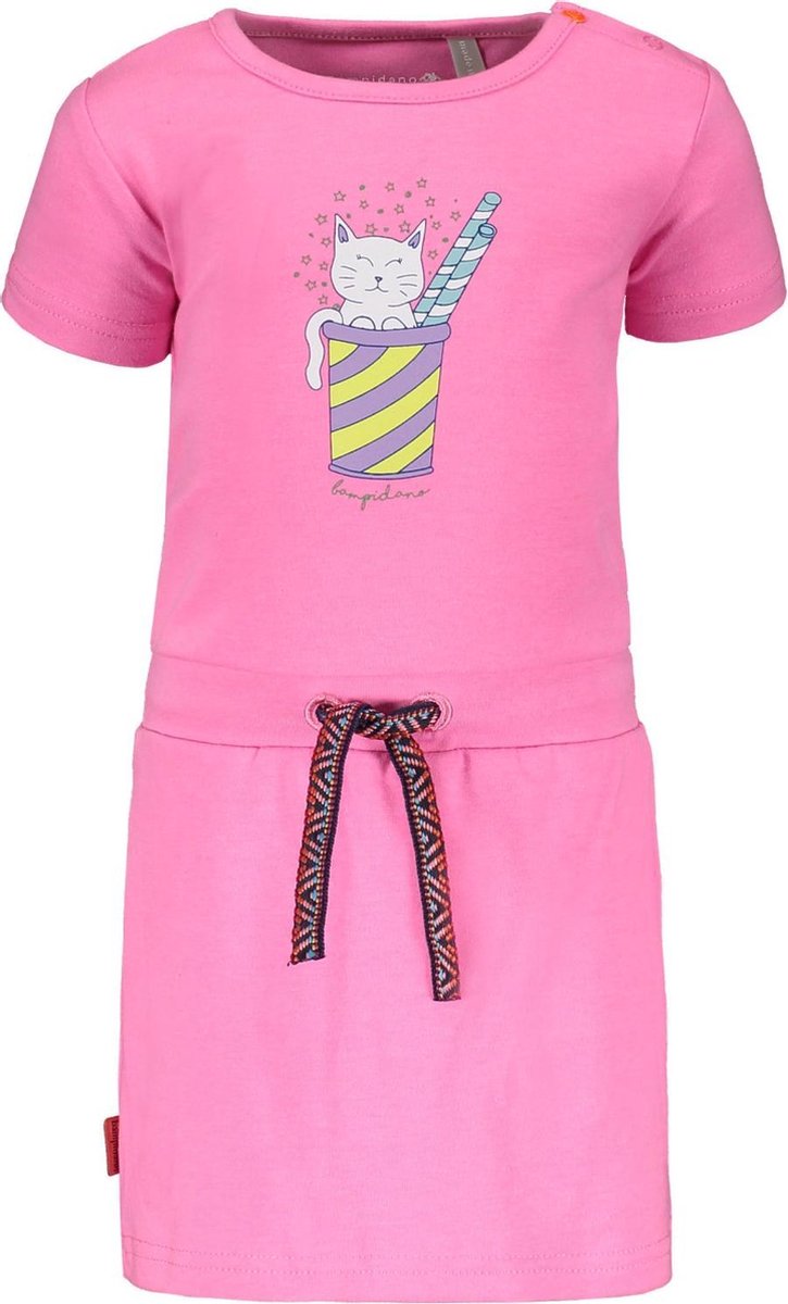 Bampidano baby meisjes jurk Emmy Neon Pink