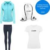 LXURY Dames Fitness Sport set - Maat XL - Sportkleding - Sportoutfit - Sportshirt - Sportlegging