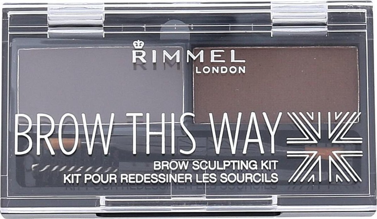 Rimmel London Brow This Way Sculpting Kit, 003 Dark Brown - Shop Brow  Pencils & Powder at H-E-B