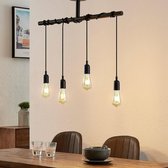 Lindby - hanglamp - 4 lichts - ijzer - E27 - mat