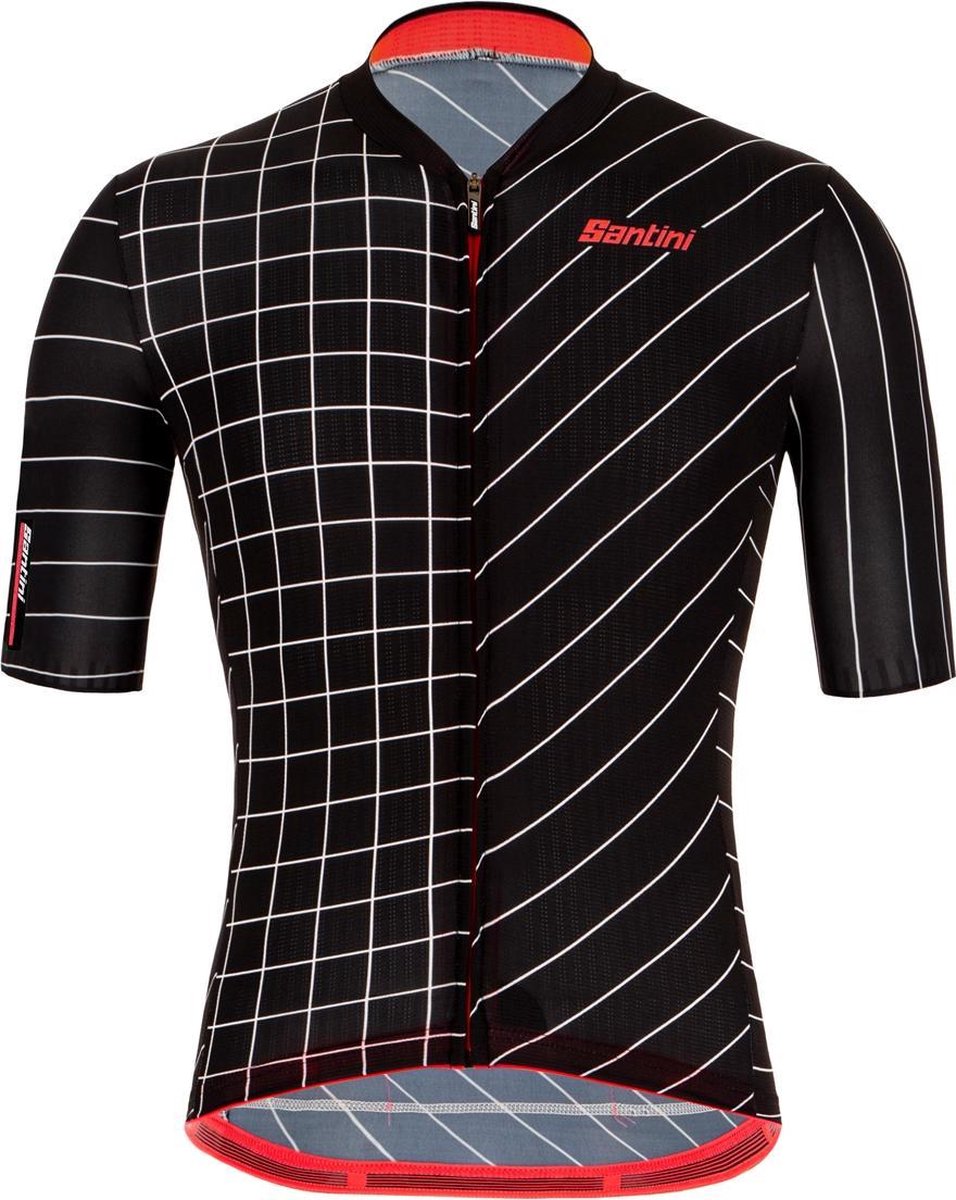 Santini Fietsshirt Korte mouwen Zwart Heren - Eco Sleek Dinamo S/S Jersey Black - XL
