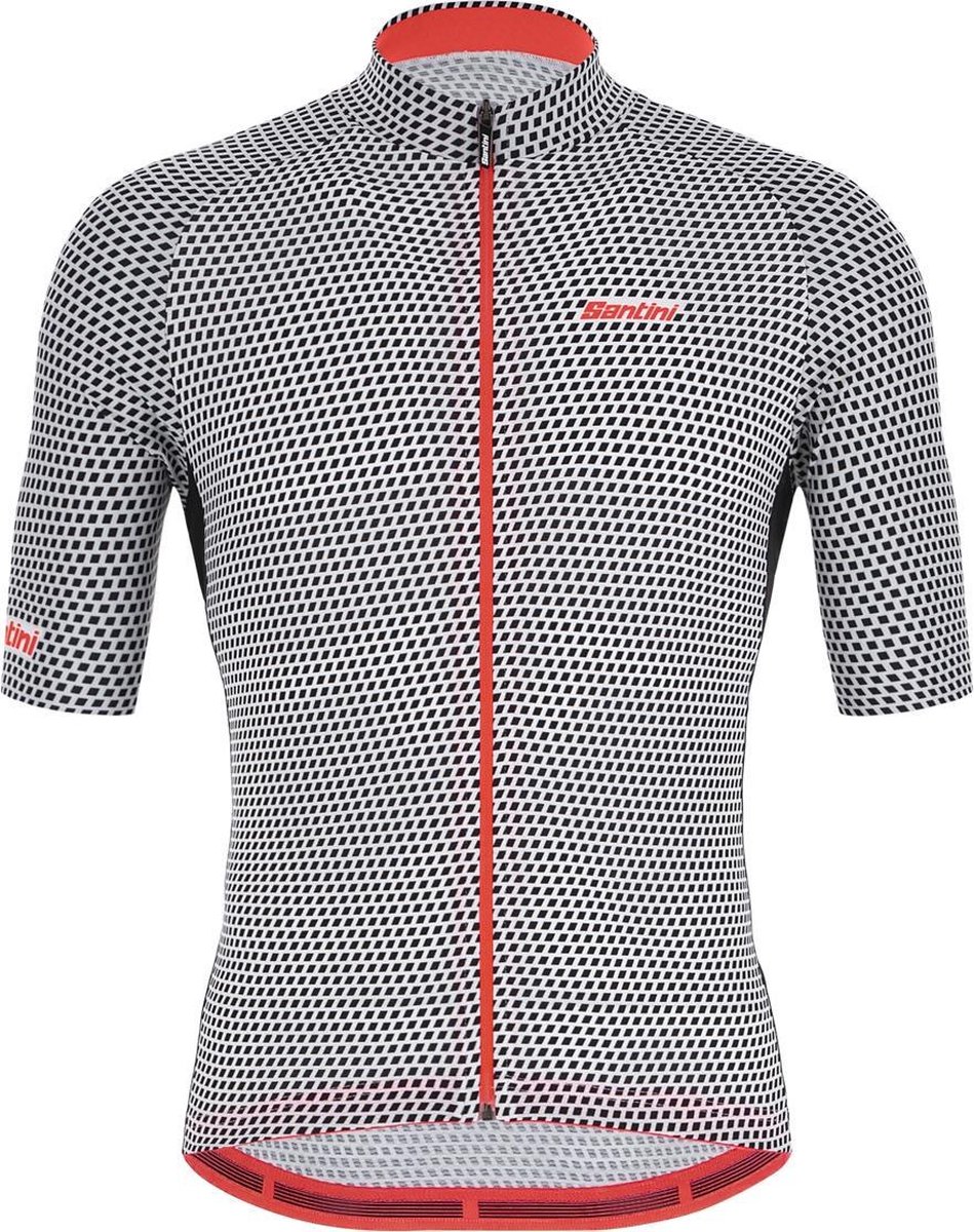 Santini Fietsshirt Korte mouwen Zwart Heren - Karma Kite S/S Jersey Black - XS
