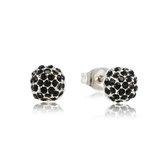 My Bendel zilveren oorknopjes met zwarte stenen - Zilveren oorbellen met zwarte stenen - Met luxe cadeauverpakking