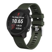 Smart Watch siliconen polsband horlogeband voor Garmin Forerunner 245 (legergroen)