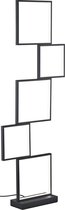 LED Vloerlamp - Iona Soranto - 34W - Warm Wit 3000K - Dimbaar - Rechthoek - Mat Zwart - Aluminium