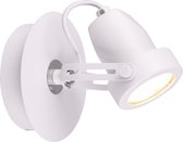 LED Plafondspot - Iona Guno - GU10 Fitting - 1-lichts - Rond - Mat Wit - Aluminium