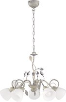 LED Hanglamp - Hangverlichting - Iona Trada - E14 Fitting - 5-lichts - Rond - Antiek Grijs - Aluminium