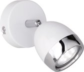 LED Plafondspot - Iona Nonta - GU10 Fitting - 3W - Warm Wit 3000K - 1-lichts - Rond - Mat Wit - Aluminium