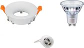 PHILIPS - LED Spot Set - MASTER 927 36D VLE - GU10 Fitting - DimTone Dimbaar - Inbouw Rond - Mat Wit - 3.7W - Warm Wit 2200K-2700K - Ø85mm