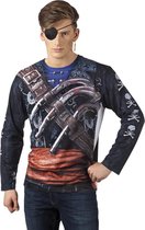Boland - Fotorealistisch shirt Buccanneer - Multi - XL - Volwassenen - Piraat