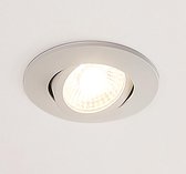 Arcchio - LED downlight - 1licht - aluminium, kunststof - H: 3.7 cm - wit (RAL 9016) - Inclusief lichtbron