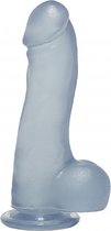 7.5 Inch Master Cock with Balls - Clear