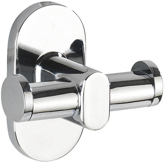 Wenko Handdoekhaak Duo Puerto Rico 7 X 6,5 Cm Zink Zilver
