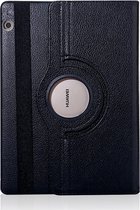 Huawei MediaPad T5 10.1 Hoes - Mobigear - 360 Rotating Serie - Kunstlederen Bookcase - Zwart - Hoes Geschikt Voor Huawei MediaPad T5 10.1