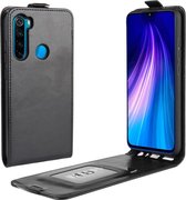 Voor Xiaomi Redmi Note 8 Crazy Horse verticale flip lederen beschermhoes (zwart)