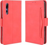Voor ZTE Axon 10 Pro / Axon 10 Pro 5G / A2020 Pro Wallet Style Skin Feel Calf Pattern Leather Case, met aparte kaartsleuf (rood)