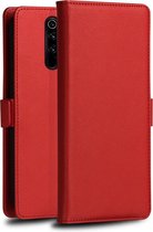 Voor Xiaomi Redmi Note 8 Pro DZGOGO MILO-serie PC + PU horizontale flip lederen tas met houder en kaartsleuf en portemonnee (rood)