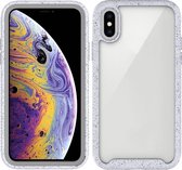 Voor iPhone X / XS Shockproof Starry Sky PC + TPU beschermhoes (wit)