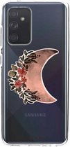 Casetastic Samsung Galaxy A52 (2021) 5G / Galaxy A52 (2021) 4G Hoesje - Softcover Hoesje met Design - Autumn Moon Print