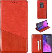 Voor Motorola Moto One Pro MUXMA MX109 Horizontale flip lederen tas met houder & kaartsleuf & portemonnee-functie (rood)