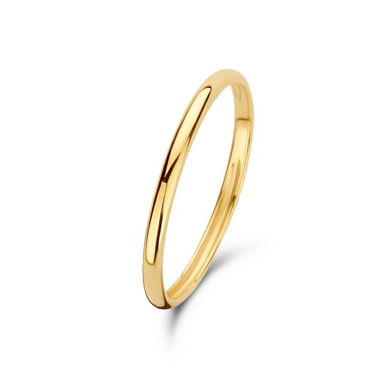 Isabel Bernard Le Marais Solene 14 karaat gouden stacking ring (Maat: 58) - Goudkleurig