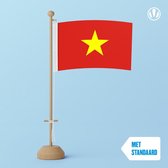 Tafelvlag Vietnam 10x15cm | met standaard