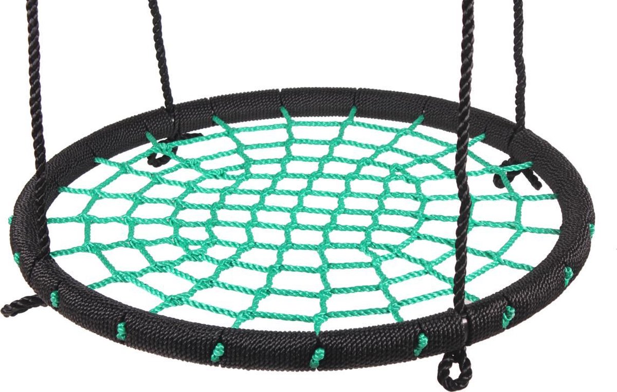 Goedkoopste B-Play Nestschommel Groen Ø100 cm PP touwen