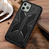 Voor iPhone 12 Butterfly Shadow Shockproof Full Coverage TPU Soft Case (zwart)