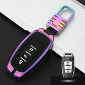 Auto Lichtgevende All-inclusive Zinklegering Sleutel Beschermhoes Sleutel Shell voor Haval B Stijl Smart 3-knops (Kleur)