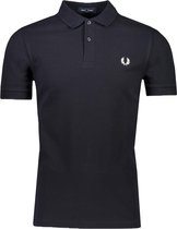 Fred Perry Polo Blauw Aansluitend - Maat XL - Heren - Lente/Zomer Collectie - Katoen