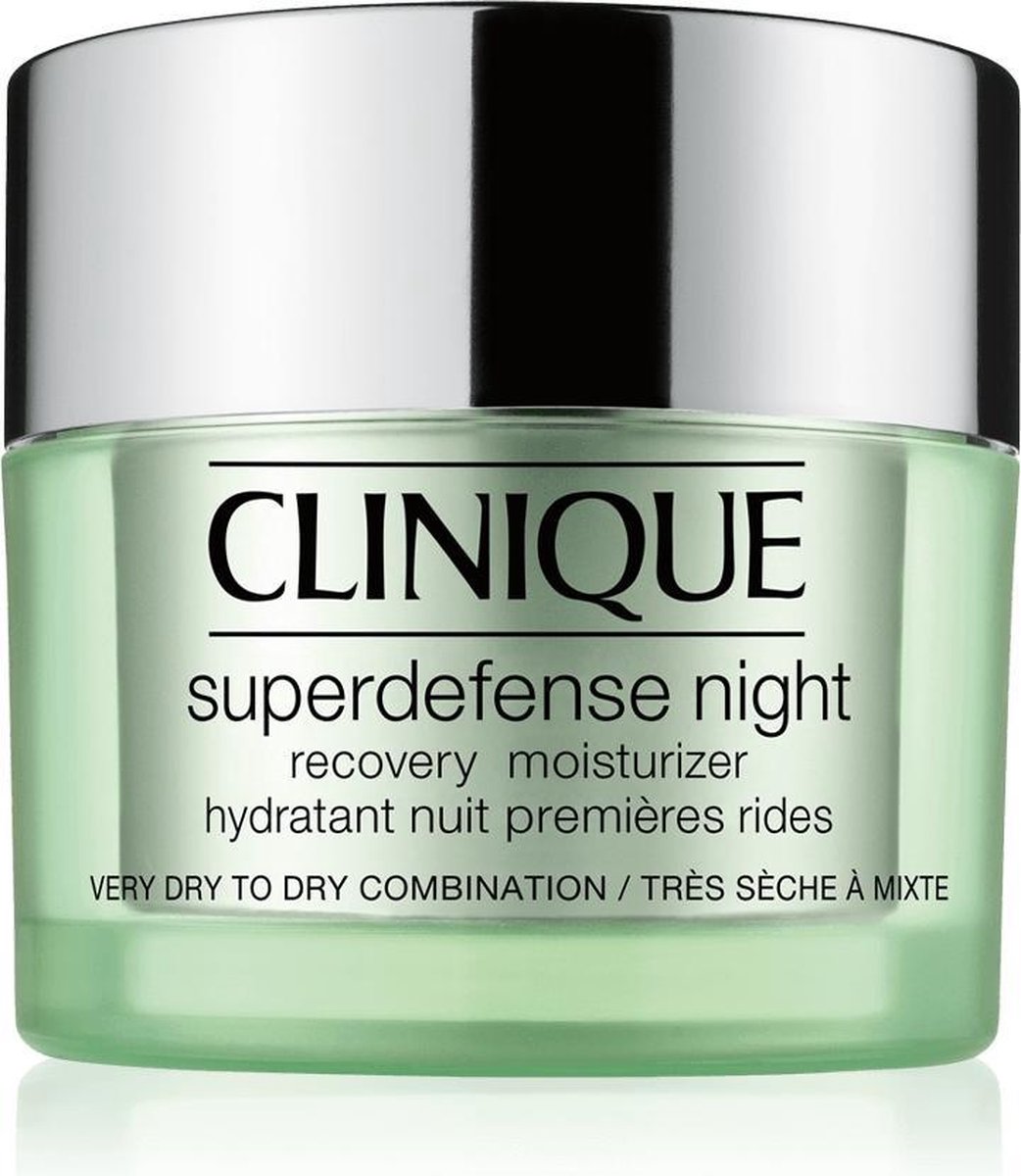 Clinique Superdefense Night Recovery Moisturizer Nachtcr me Droge huid - 50 ml